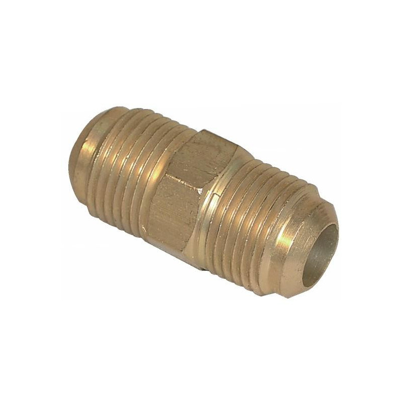 RACCORDO DIRITTO IN OTTONE 1/4"X1/4"